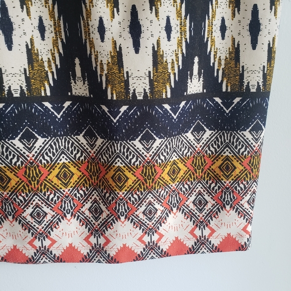 Anthropologie Maeve Iguazu Tribal Print High Waist Midi Pencil Skirt - Picture 5 of 6